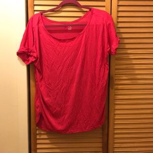 GapFit Pink Cool Dry Short Sleeve Shirt